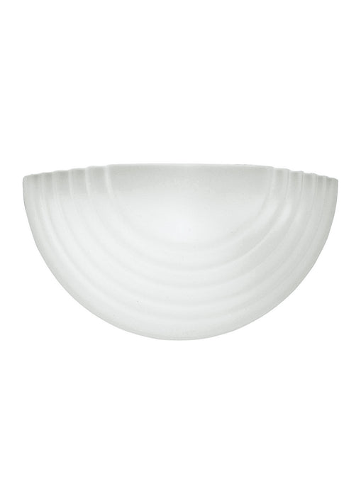 Stepped Glass One Light Wall / Bath Sconce in White