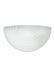 Stepped Glass One Light Wall / Bath Sconce in White