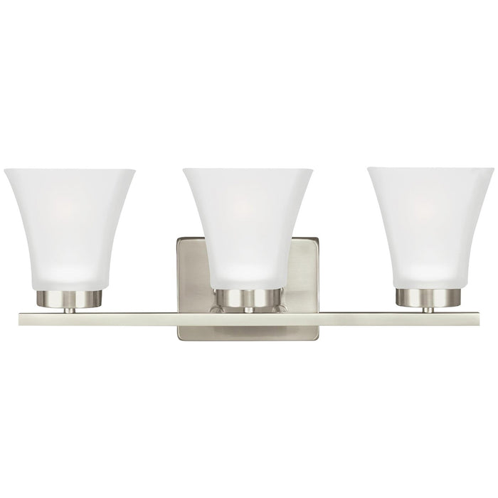 Bayfield Three Light Wall / Bath in Brushed Nickel