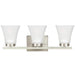 Bayfield Three Light Wall / Bath in Brushed Nickel