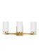 Alturas Three Light Wall / Bath in Satin Brass