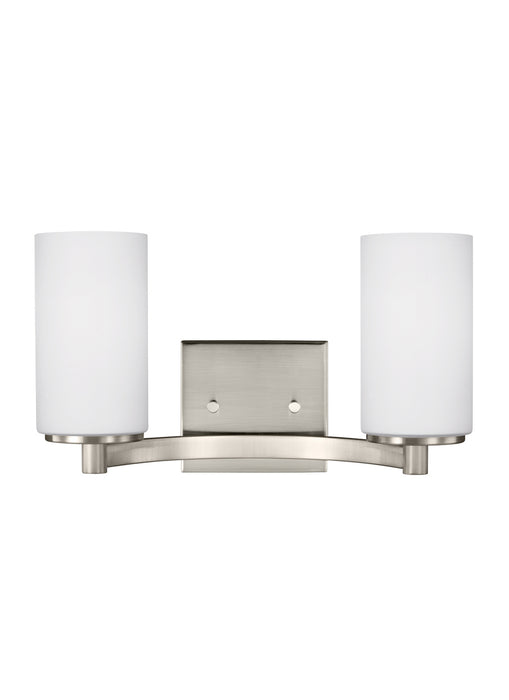 Hettinger Two Light Wall / Bath in Brushed Nickel