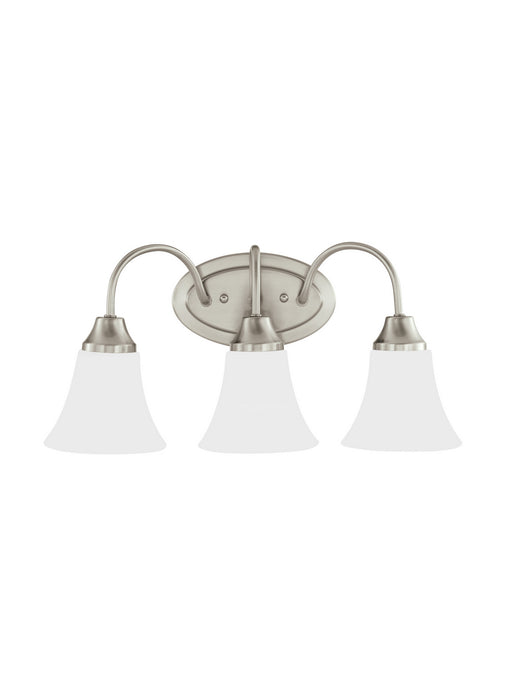 Holman Three Light Wall / Bath in Brushed Nickel