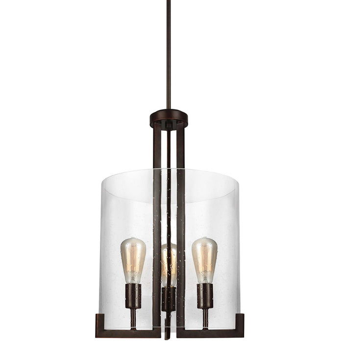 Dawes Three Light Hall / Foyer Pendant in Bronze