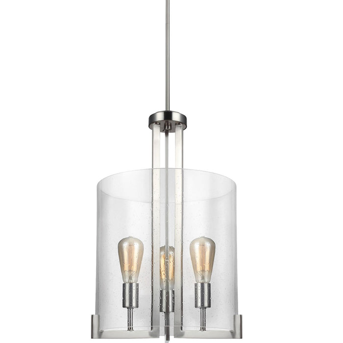 Dawes Three Light Hall / Foyer Pendant in Brushed Nickel