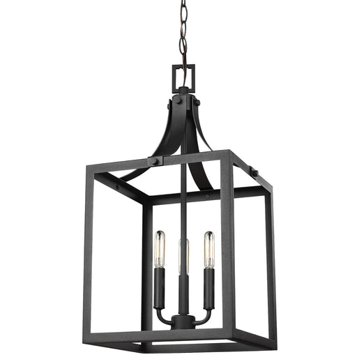 Labette Three Light Hall / Foyer Pendant in Black