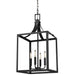 Labette Four Light Hall / Foyer Pendant in Black