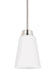 Kerrville One Light Mini-Pendant in Brushed Nickel