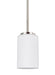 Oslo One Light Mini-Pendant in Brushed Nickel