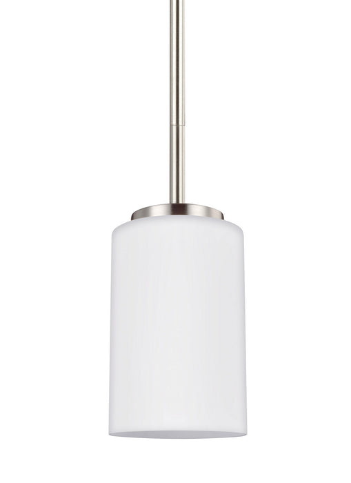 Oslo One Light Mini-Pendant in Brushed Nickel