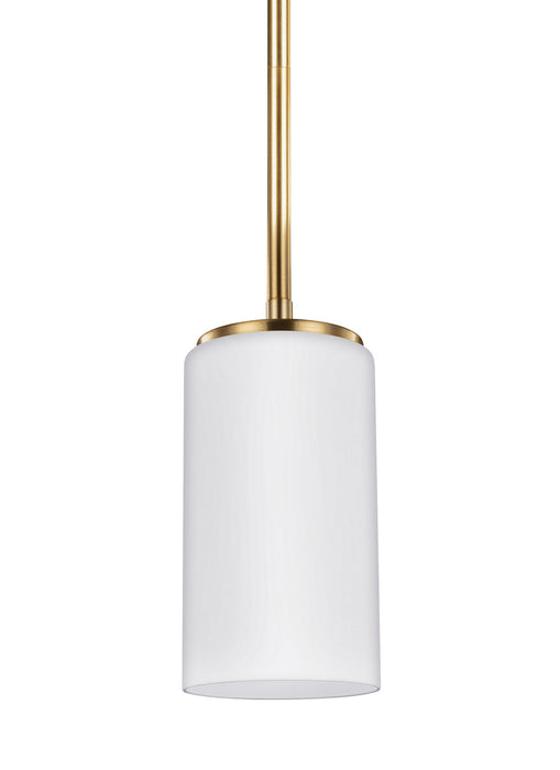 Alturas One Light Mini-Pendant in Satin Brass