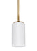 Alturas One Light Mini-Pendant in Satin Brass