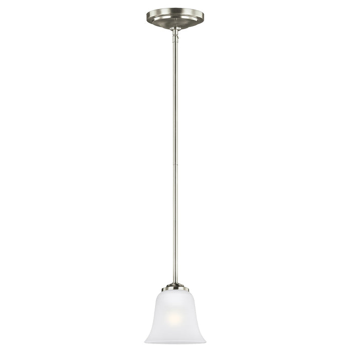 Emmons One Light Mini-Pendant in Brushed Nickel