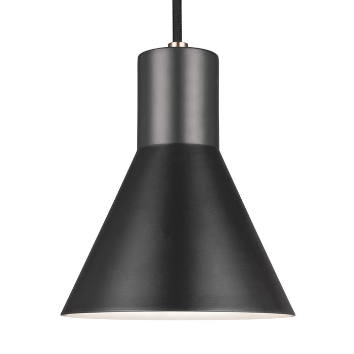 Towner One Light Mini-Pendant in Satin Brass