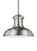 Fredricksburg One Light Outdoor Pendant in Satin Aluminum