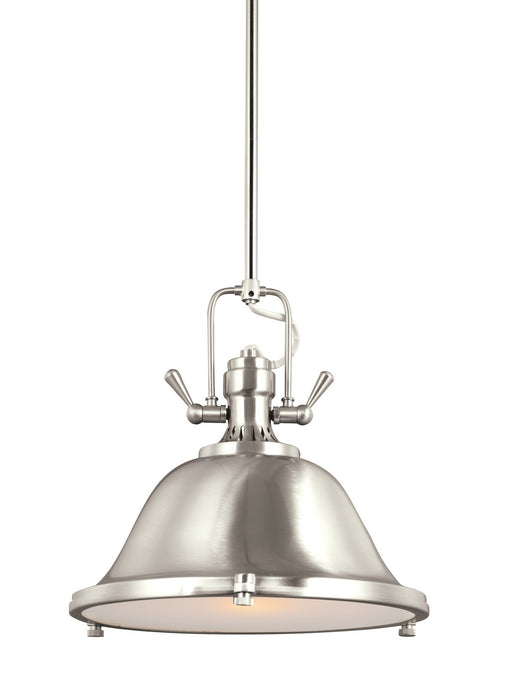 Stone Street One Light Pendant in Brushed Nickel