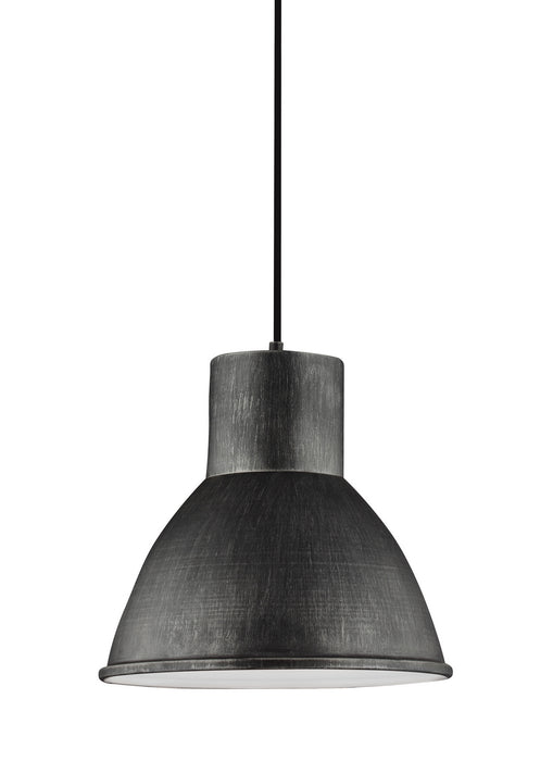 Division Street One Light Pendant in Stardust