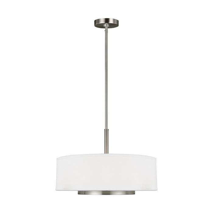 Nance Three Light Pendant in Brushed Nickel