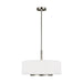 Nance Three Light Pendant in Brushed Nickel