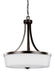 Hettinger Three Light Pendant in Bronze