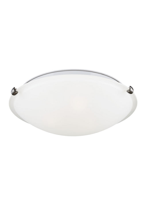 Clip Ceiling Flush Mount Two Light Flush Mount in Brushed Nickel