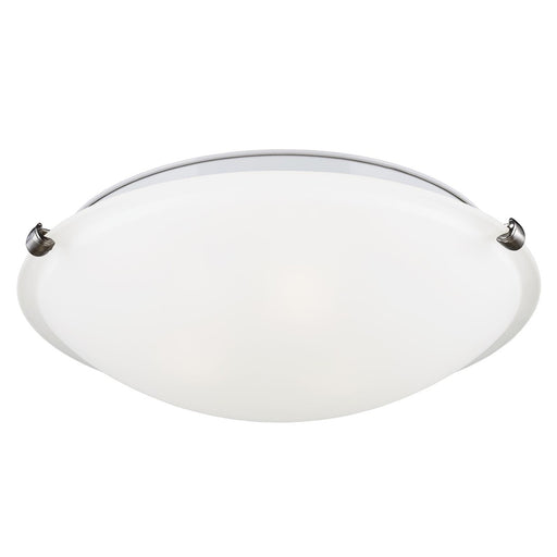 Clip Ceiling Flush Mount Two Light Flush Mount in Brushed Nickel