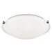 Clip Ceiling Flush Mount Two Light Flush Mount in Brushed Nickel