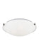 Clip Ceiling Flush Mount Three Light Flush Mount in Brushed Nickel