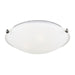 Clip Ceiling Flush Mount Three Light Flush Mount in Brushed Nickel