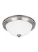 Geary Two Light Flush Mount in Brushed Nickel