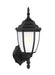 Bakersville One Light Outdoor Wall Lantern in Black