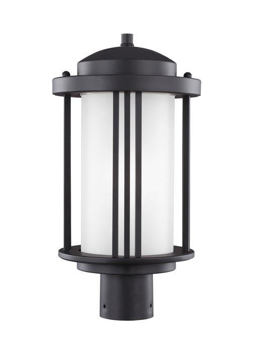 Crowell One Light Outdoor Post Lantern in Black