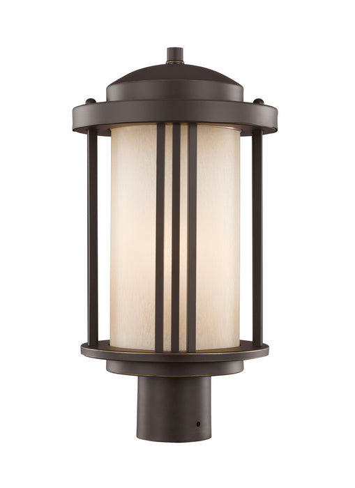 Crowell One Light Outdoor Post Lantern in Antique Bronze