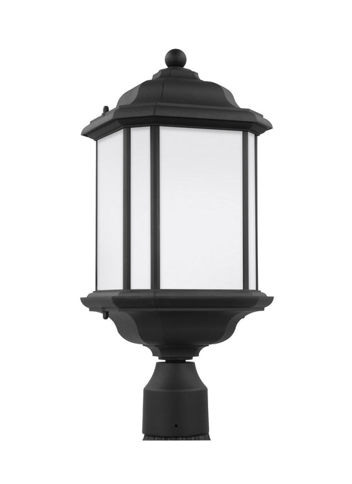 Kent One Light Outdoor Post Lantern in Black