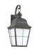 Chatham One Light Outdoor Wall Lantern in Oxidized Bronze