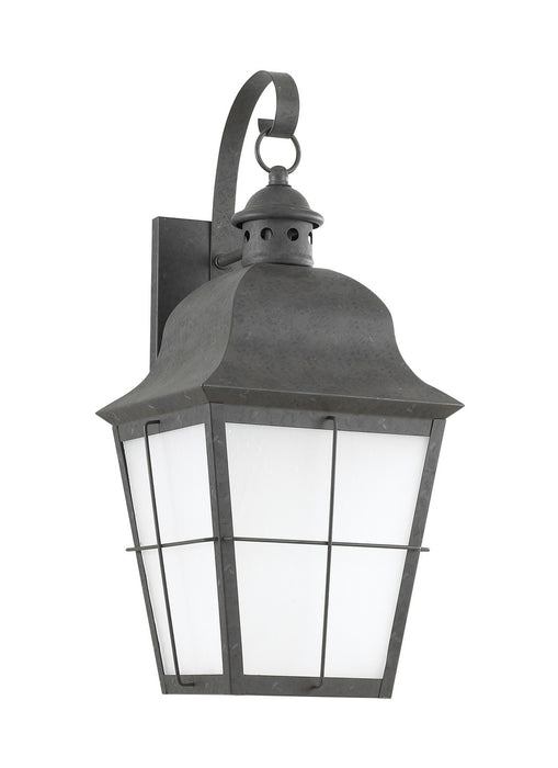 Chatham One Light Outdoor Wall Lantern in Oxidized Bronze