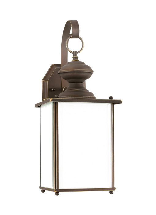 Jamestowne One Light Outdoor Wall Lantern in Antique Bronze