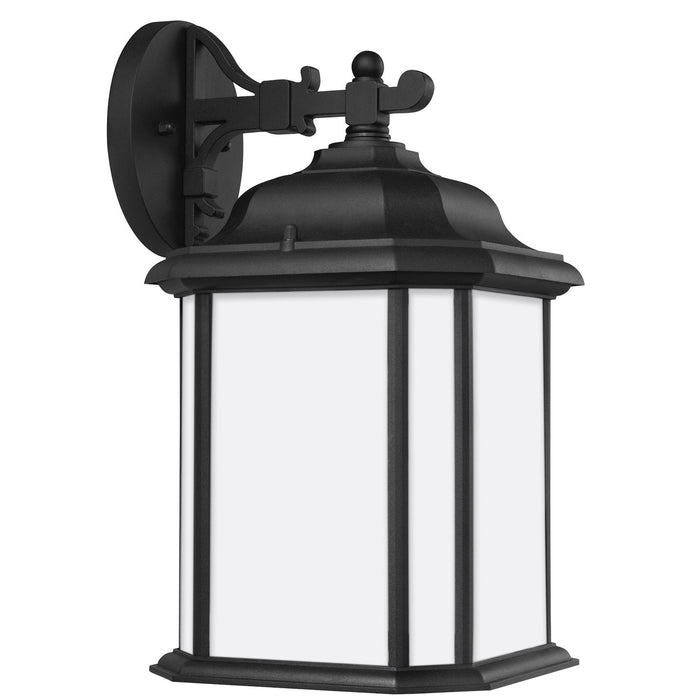 Kent One Light Outdoor Wall Lantern in Black