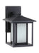 Hunnington One Light Outdoor Wall Lantern in Black