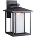 Hunnington One Light Outdoor Wall Lantern in Black