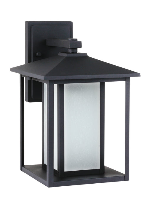 Hunnington One Light Outdoor Wall Lantern in Black