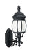 Wynfield One Light Outdoor Wall Lantern in Black