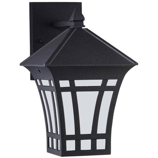 Herrington One Light Outdoor Wall Lantern in Black