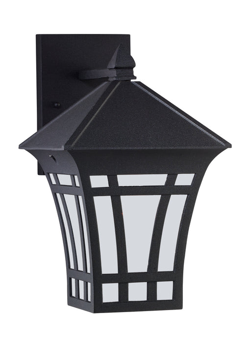 Herrington One Light Outdoor Wall Lantern in Black