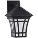 Herrington One Light Outdoor Wall Lantern in Black