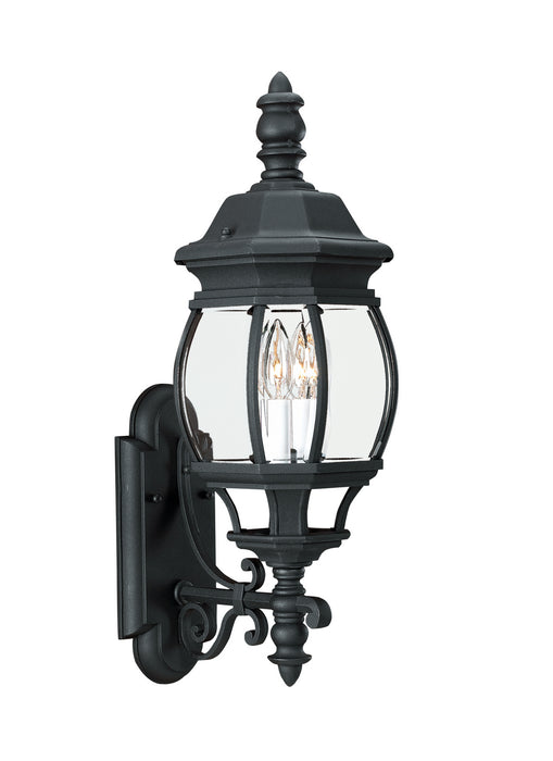 Wynfield Two Light Outdoor Wall Lantern in Black