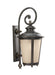 Cape May One Light Outdoor Wall Lantern in Burled Iron