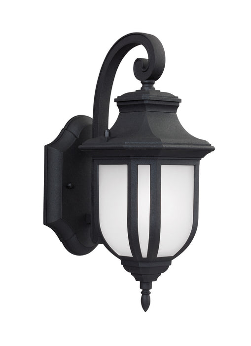 Childress One Light Outdoor Wall Lantern in Black