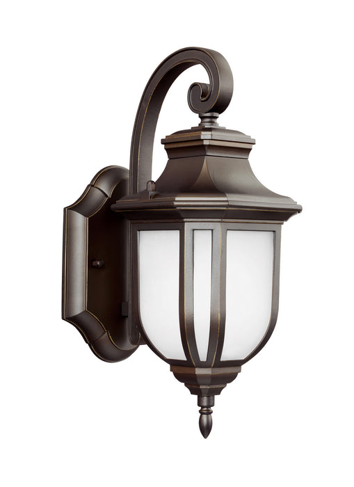 Childress One Light Outdoor Wall Lantern in Antique Bronze