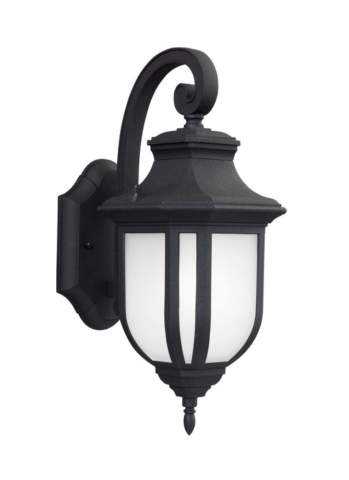 Childress One Light Outdoor Wall Lantern in Black